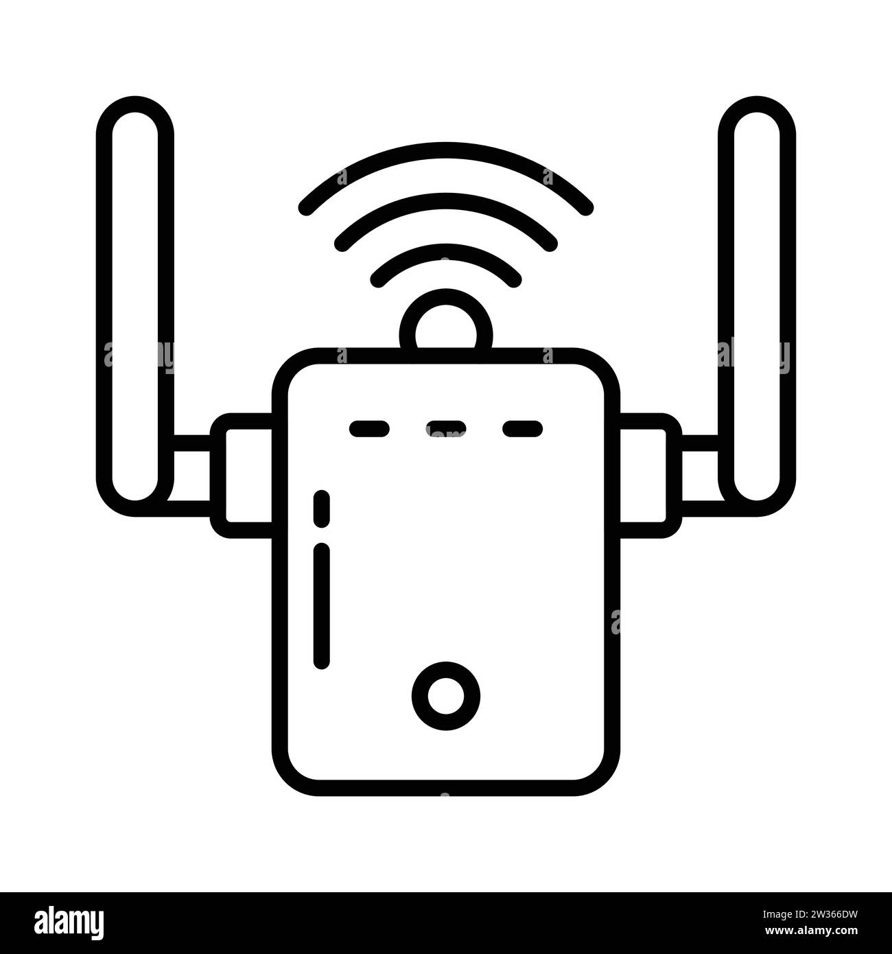 An icon of wifi modem in trendy style, vector of internet router in trendy style Stock Vector