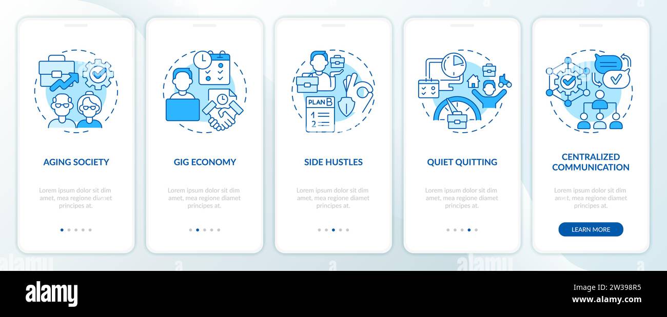 Walkthrough challenges of cognitive computing with concept Stock Vector