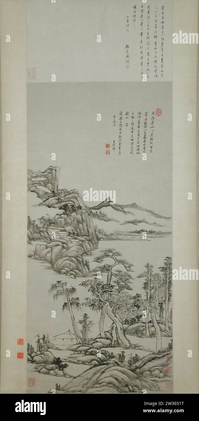 Landscape in the Styles of Huang Gongwang and Gao Kegong 1972 by Wang ...