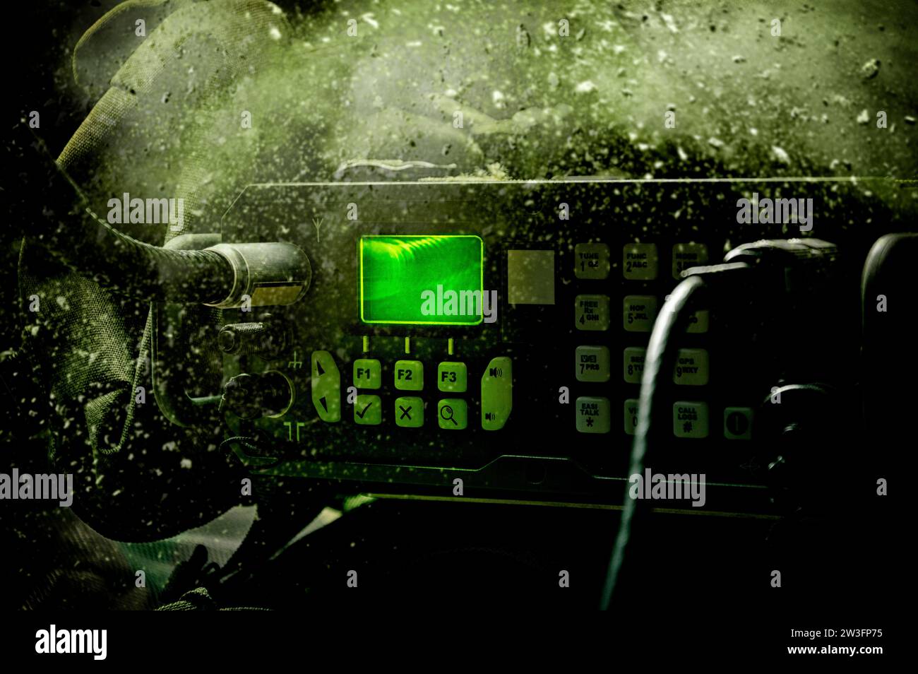 Modern military radio station. The concept of data transmission