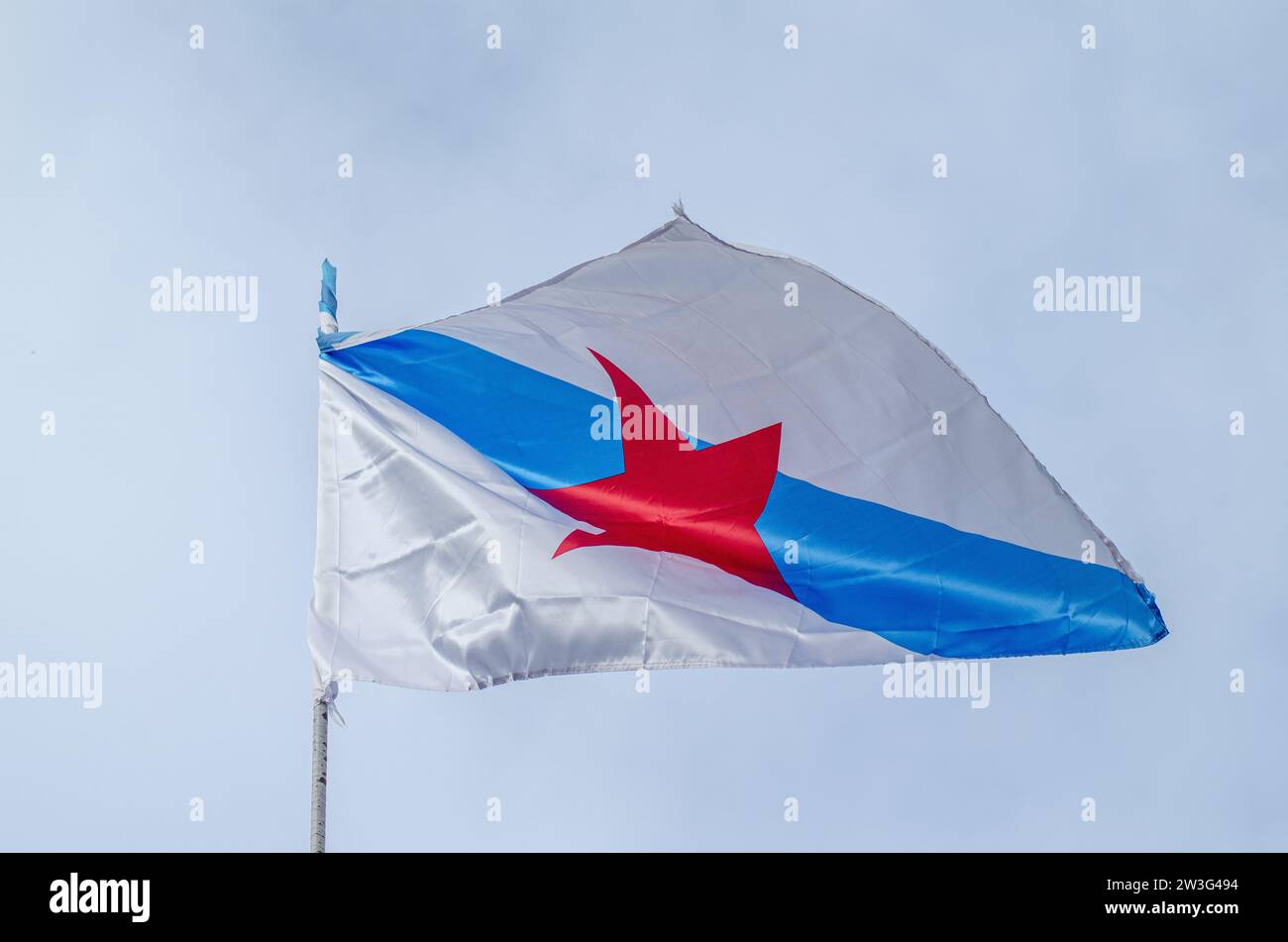 Grunge Galicia flag Stock Photo - Alamy