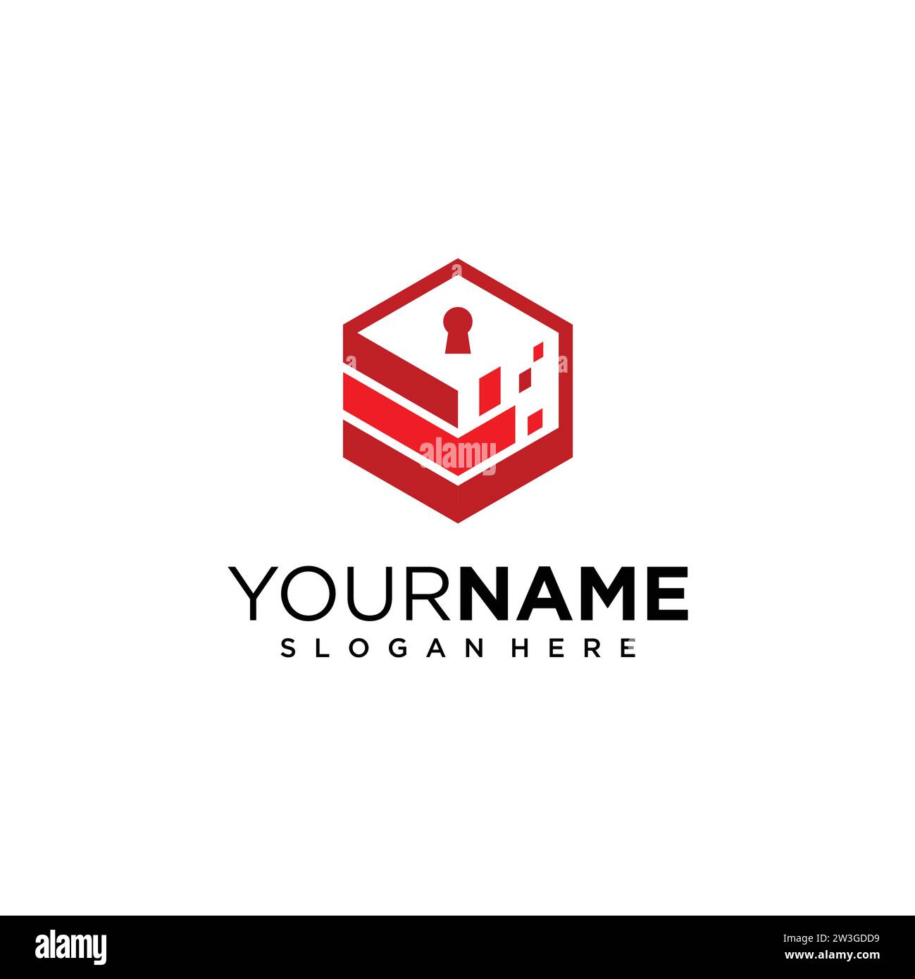 Safe storage garage vector illustration with concept of padlock and