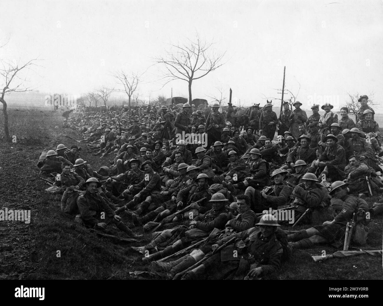 First world war british army group Black and White Stock Photos ...