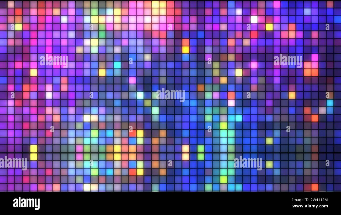 abstract glittering geometric shape texture, soft blur ,smooth glow light background, fantasy disco design. celebration decoration wall Stock Photo