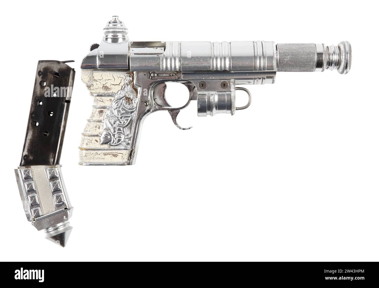 Centrefire self-loading pistol from the film 'The League of Extraordinary Gentlemen', 2003 Stock Photo