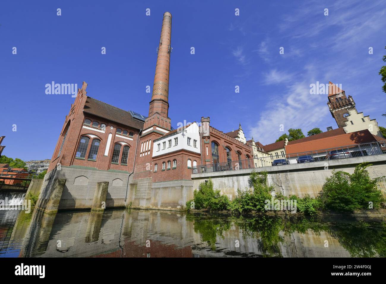 Altes Elektrizitätswerk, Am Spreeufer, Cottbus, Brandenburg, Deutschland Stock Photo