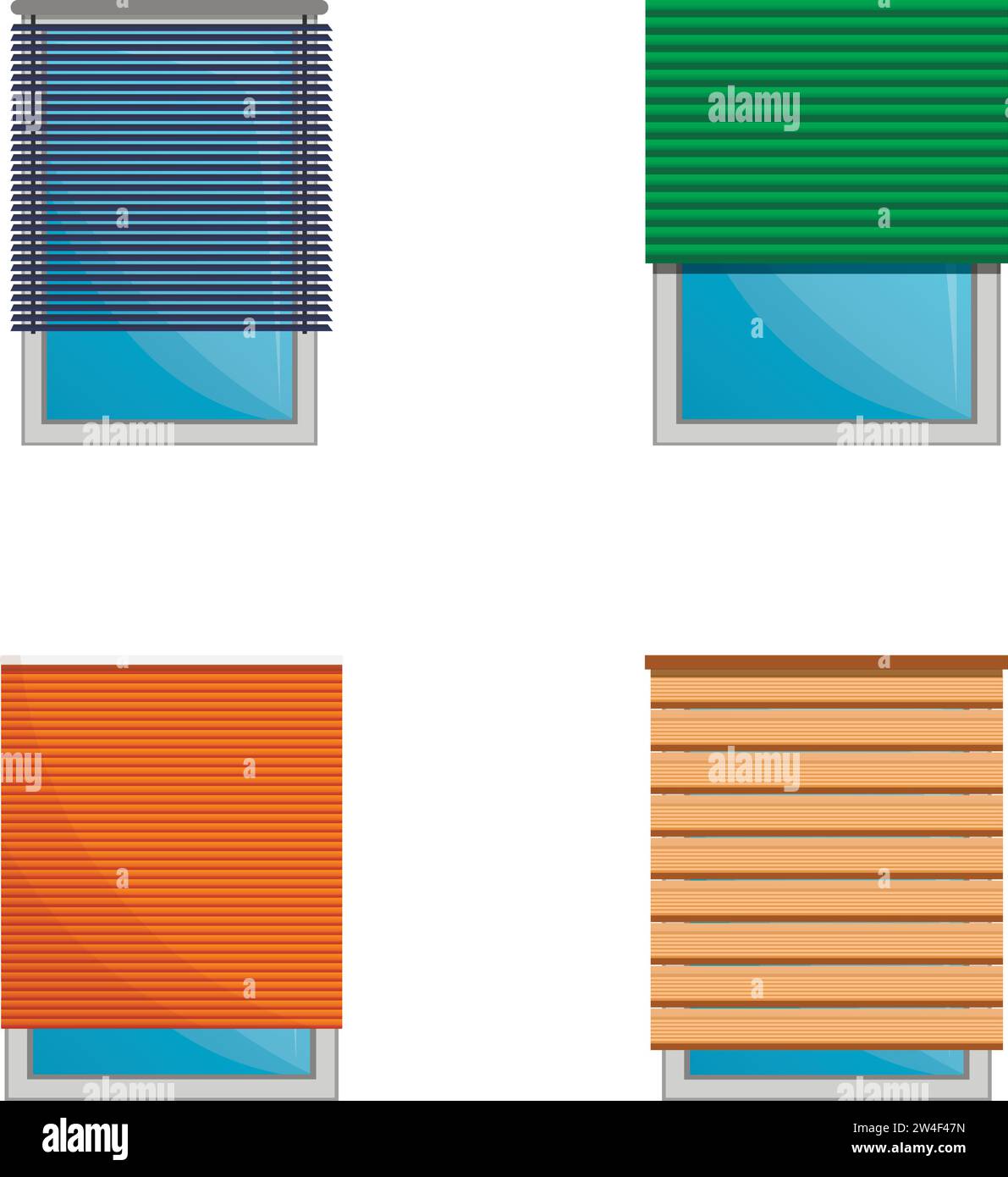 Blackout window blinds Stock Vector Images - Alamy