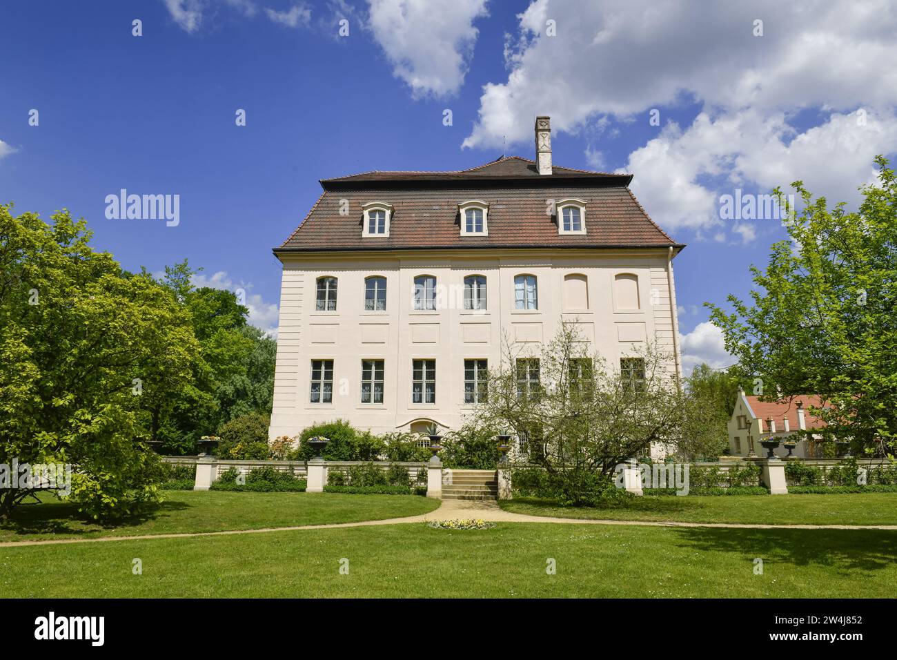 Schloß, Fürst-Pückler-Park Branitz, Cottbus, Brandenburg, Deutschland Stock Photo