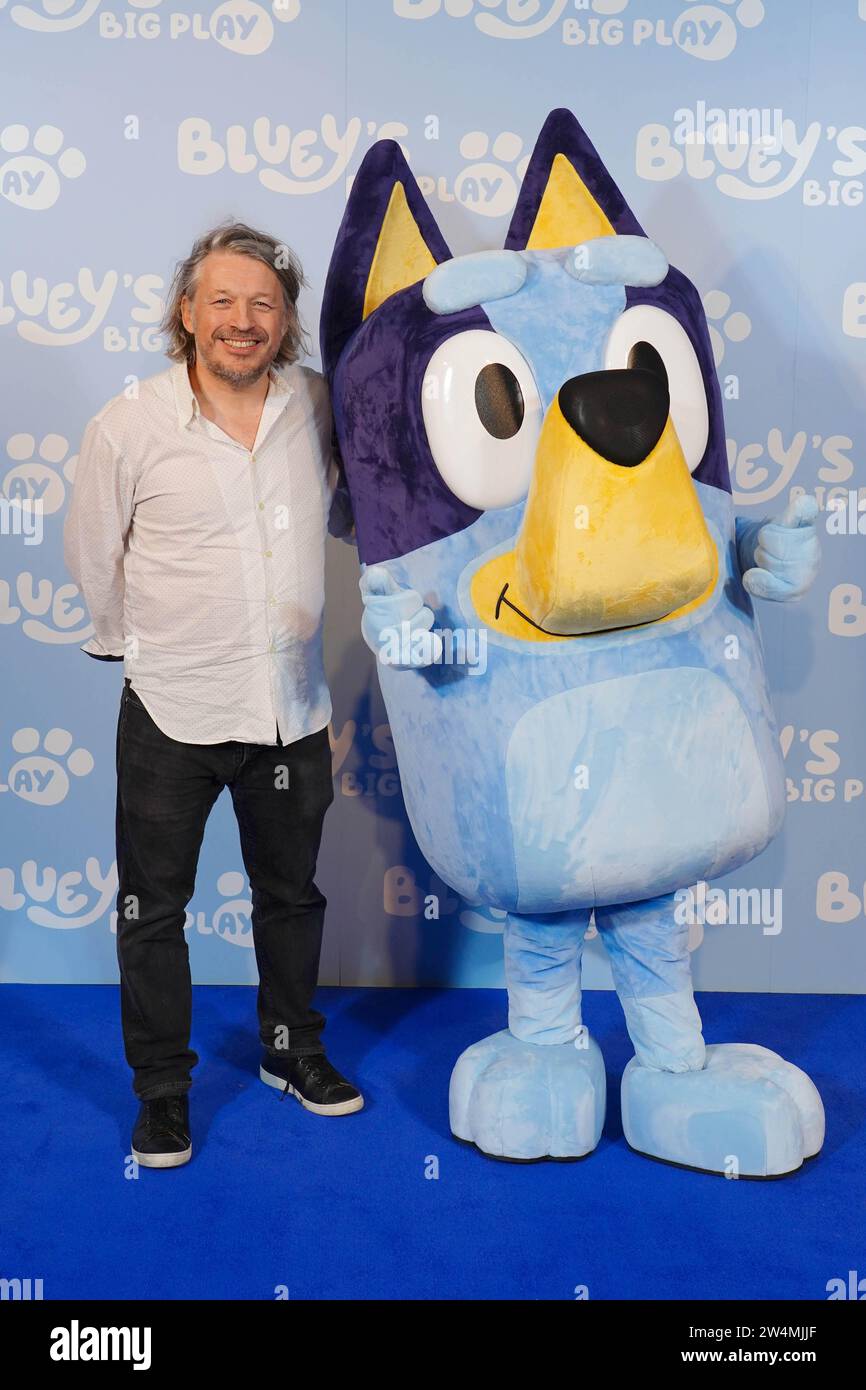 EDITORIAL USE ONLY Richard Herring attends a gala performance of Bluey