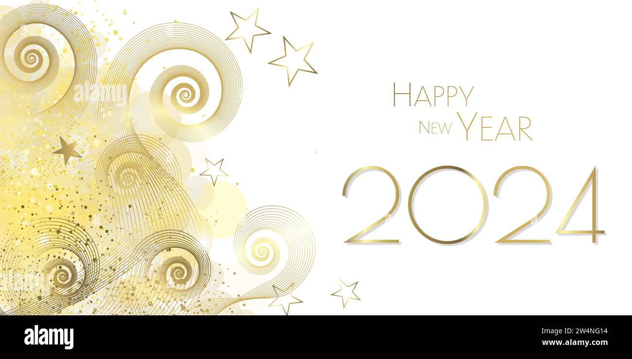 Happy New Year Banner Mit Tischdecke – Schwarz-gold, Für Silvester-Party-Deko 2026