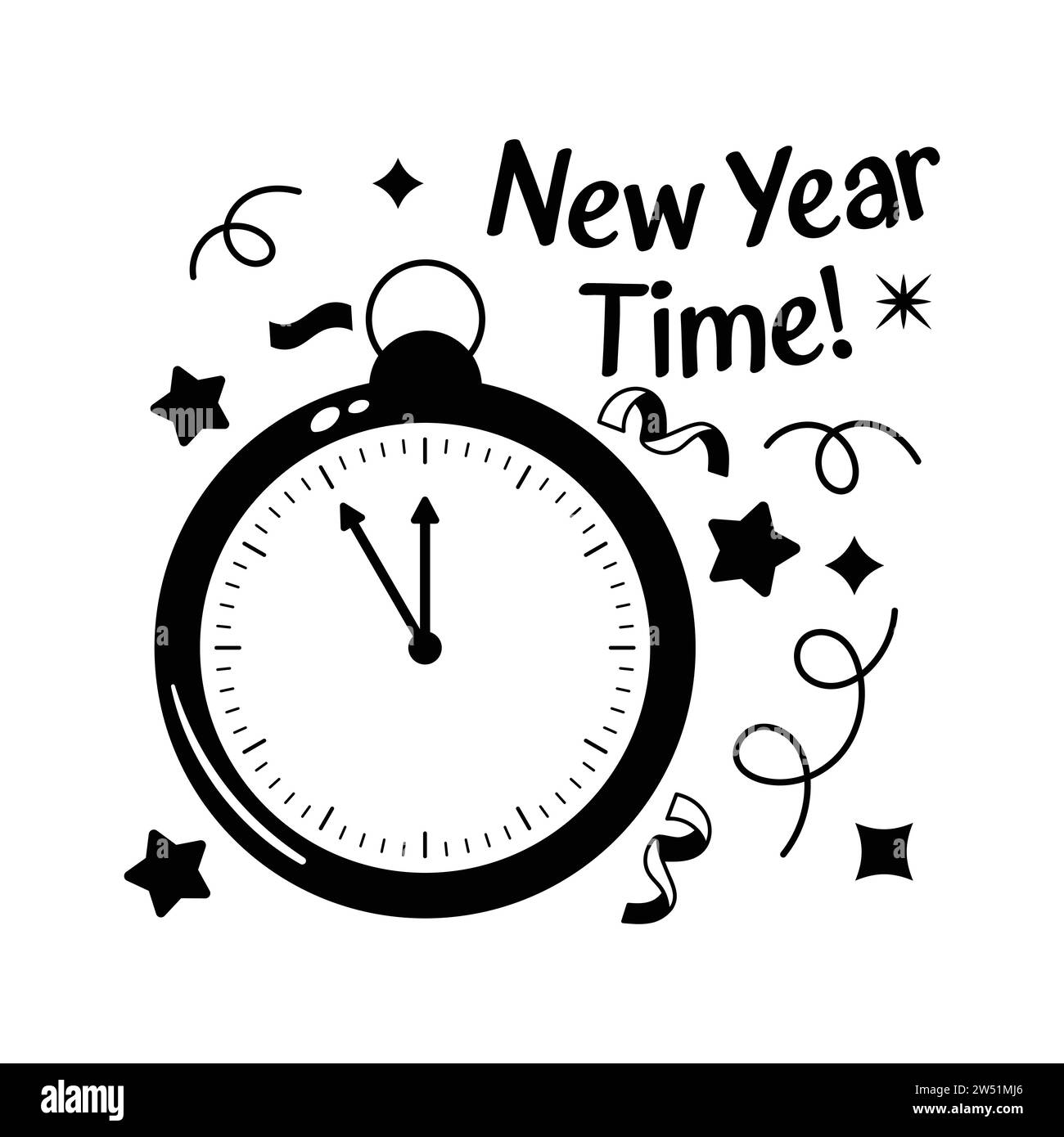 New year 2024 Black and White Stock Photos & Images Alamy