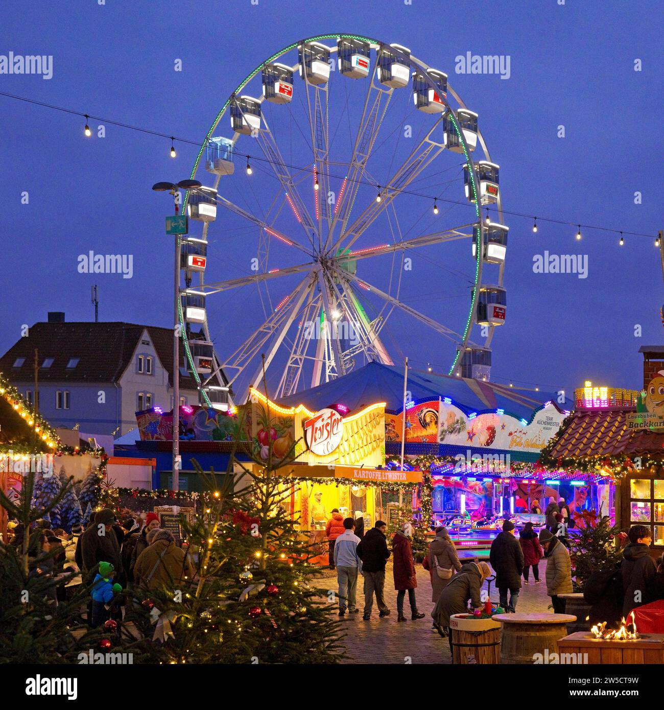 Cranger Weihnachtszauber, Christmas fair in the Ruhr area, Herne, North Rhine-Westphalia, Germany Stock Photo