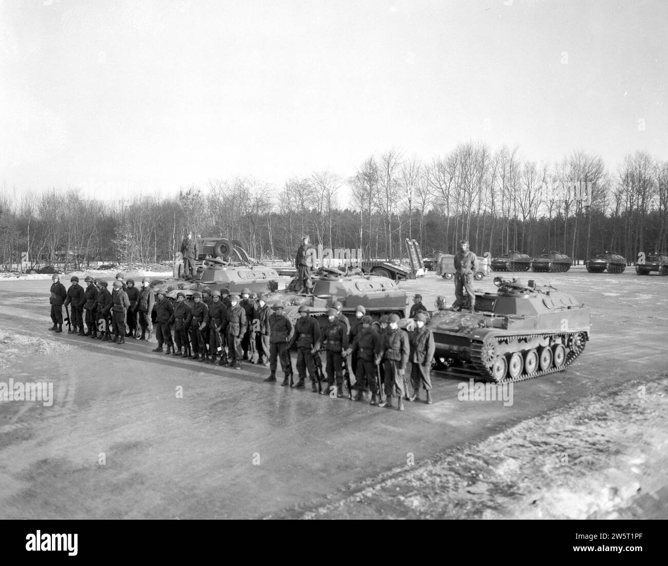 Opening of the Panzer Infantry riding training center near Veldhoven ca. January 9, 1963 Stock Photo