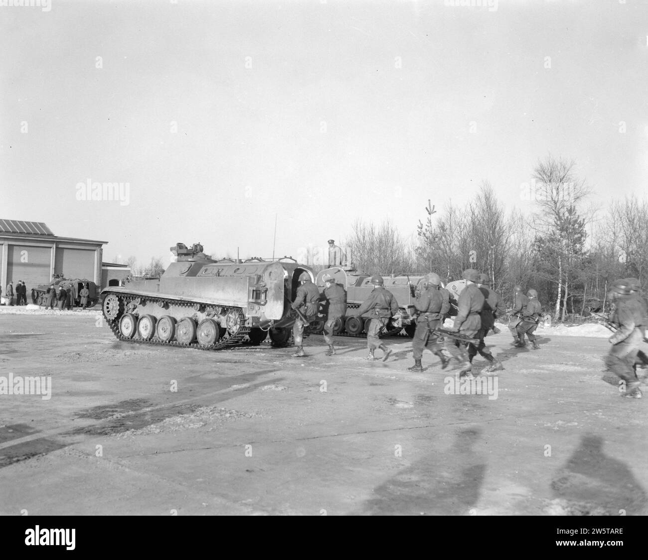 Opening of the Panzer Infantry riding training center near Veldhoven ca. January 9, 1963 Stock Photo