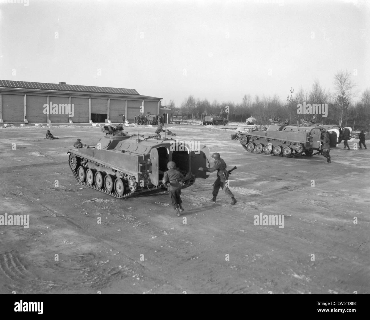 Opening of the Panzer Infantry riding training center near Veldhoven ca. January 9, 1963 Stock Photo