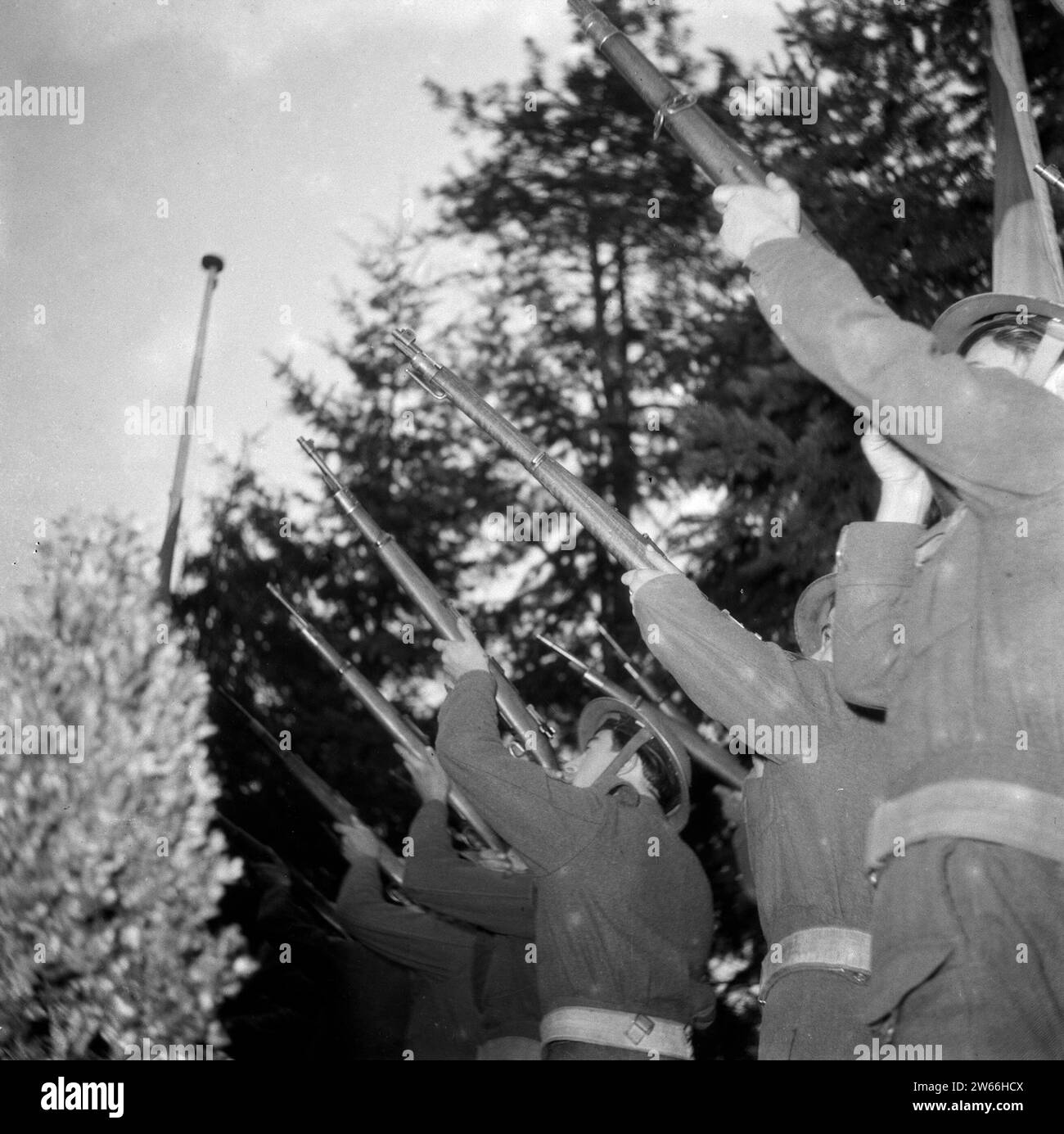 Military funeral 21 gun salute hi-res stock photography and images - Alamy