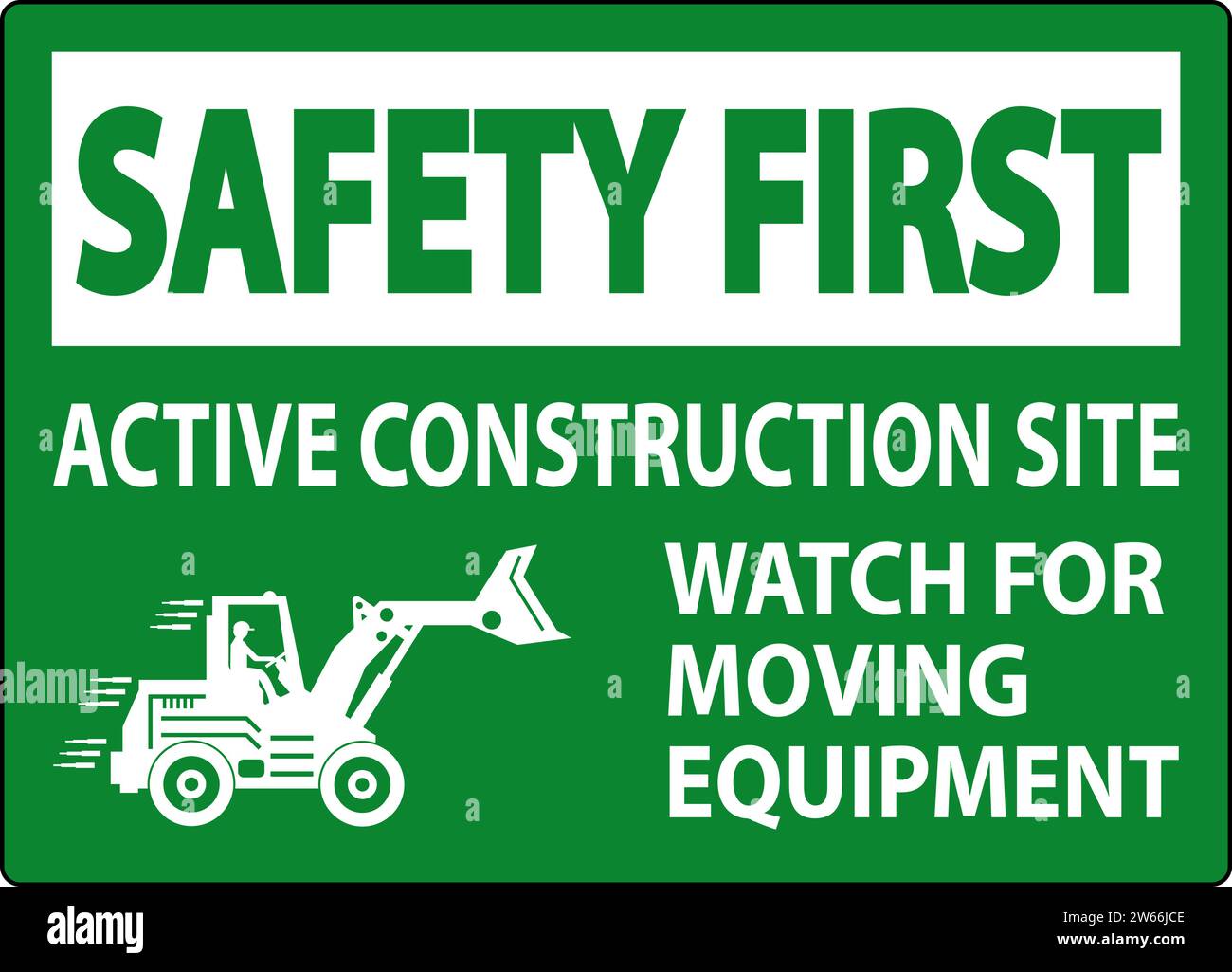 Construction Area Sign Safety First Active Construction Site, Watch