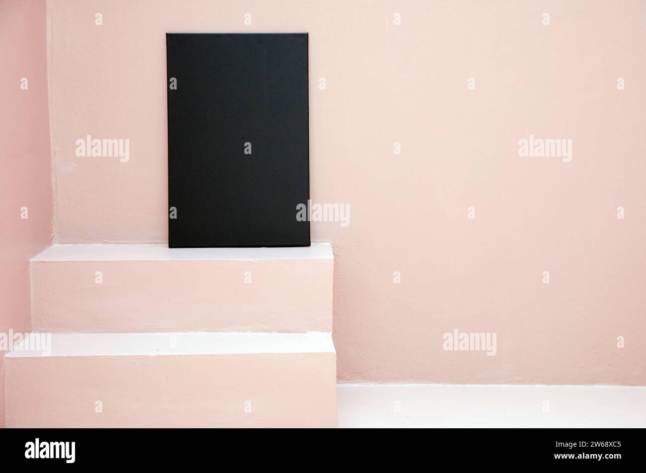 Empty picture template, blank canvas mockup Stock Photo - Alamy