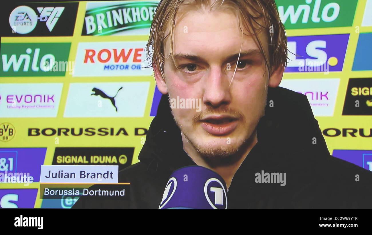 Julian Brandt von Borussia Dortmund im ZDF Sport am 20.12.2023