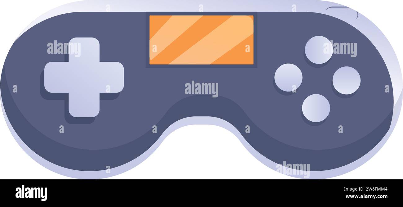 Game joystick icon cartoon vector. Console control. Gamer device play ...