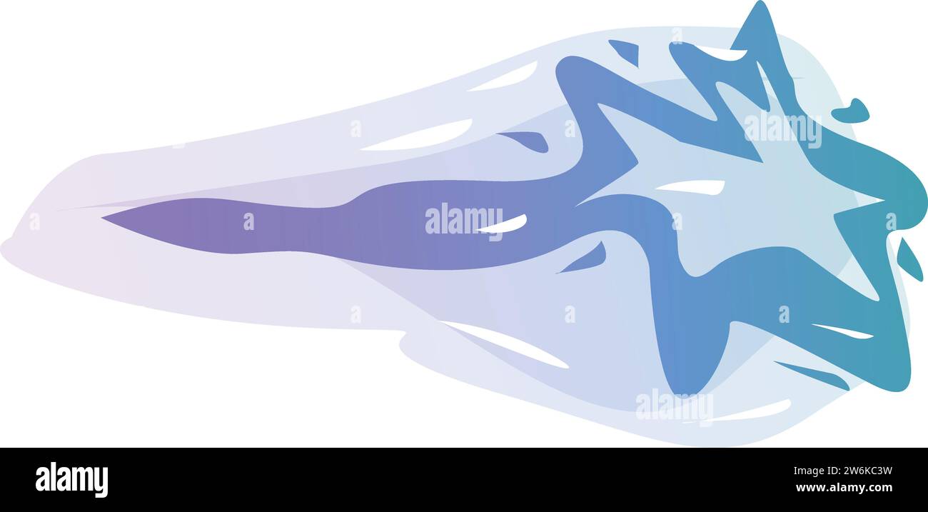 Star energy effect icon cartoon vector. Cosmos effect. Game fiction ...