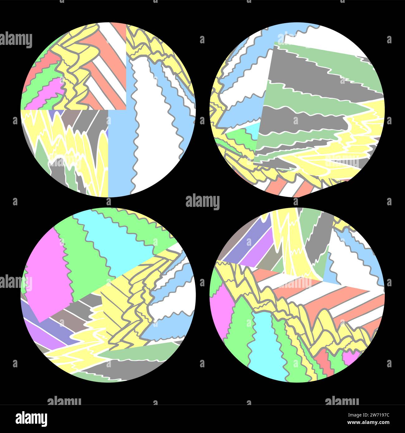 Four buttons Stock Vector