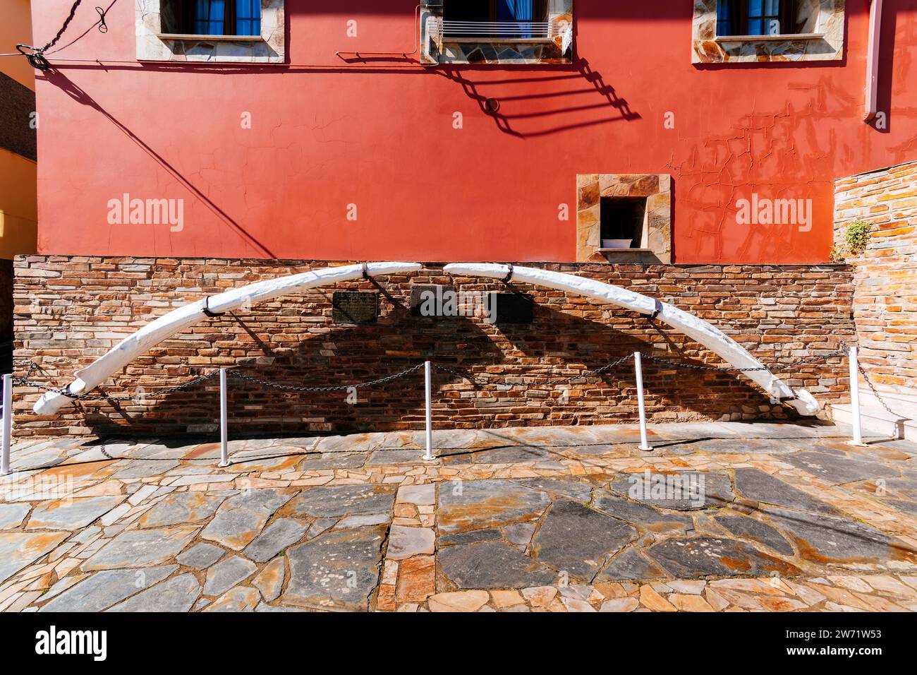Whale Bones. The Mirador de la Riba commemorates the village's whaling