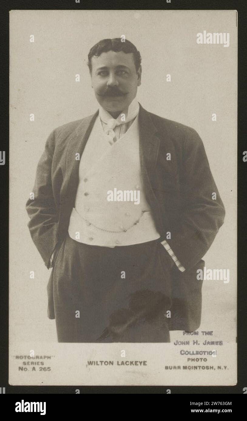 Wilton Lackaye. Burr McIntosh Stock Photo Alamy