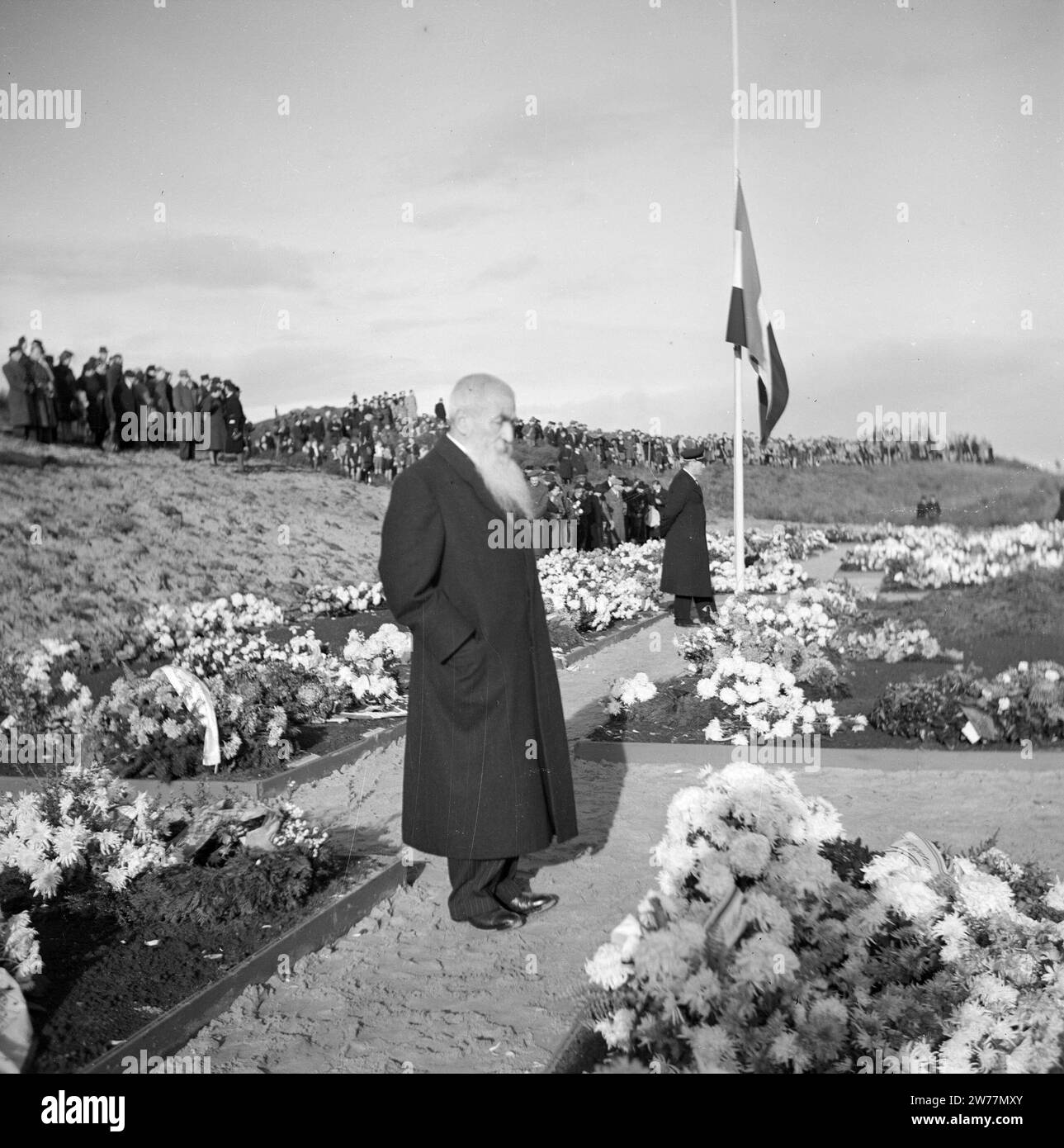 The honorary cemetery Bloemendaal in Overveen ca. November 27, 1945 Stock Photo