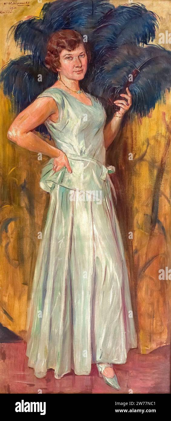 Wincenty Wodzinowski Portret córki artysty Krystyny Stock Photo Alamy