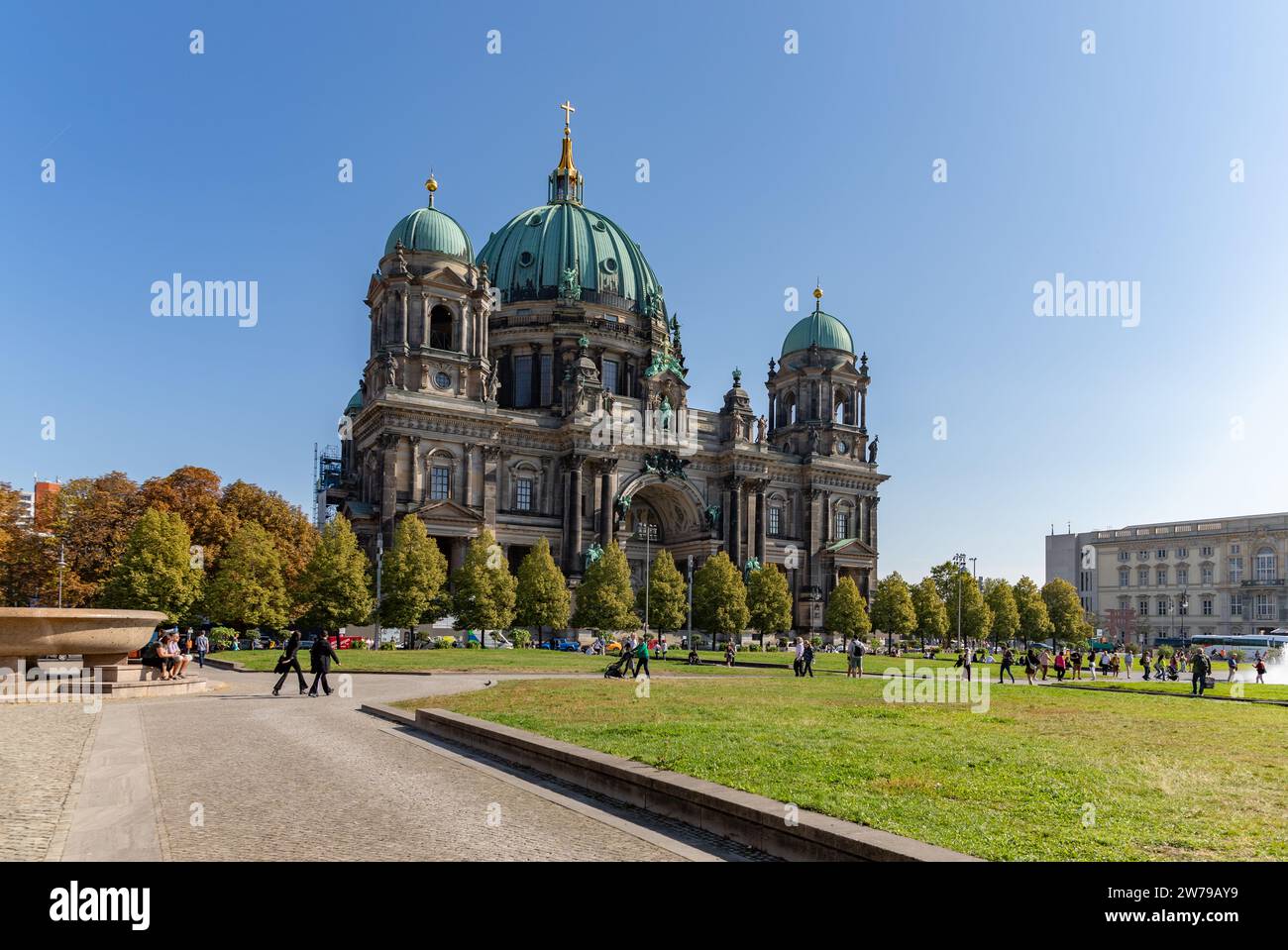 A picture of the Berlin Cathedral. Stock Photo