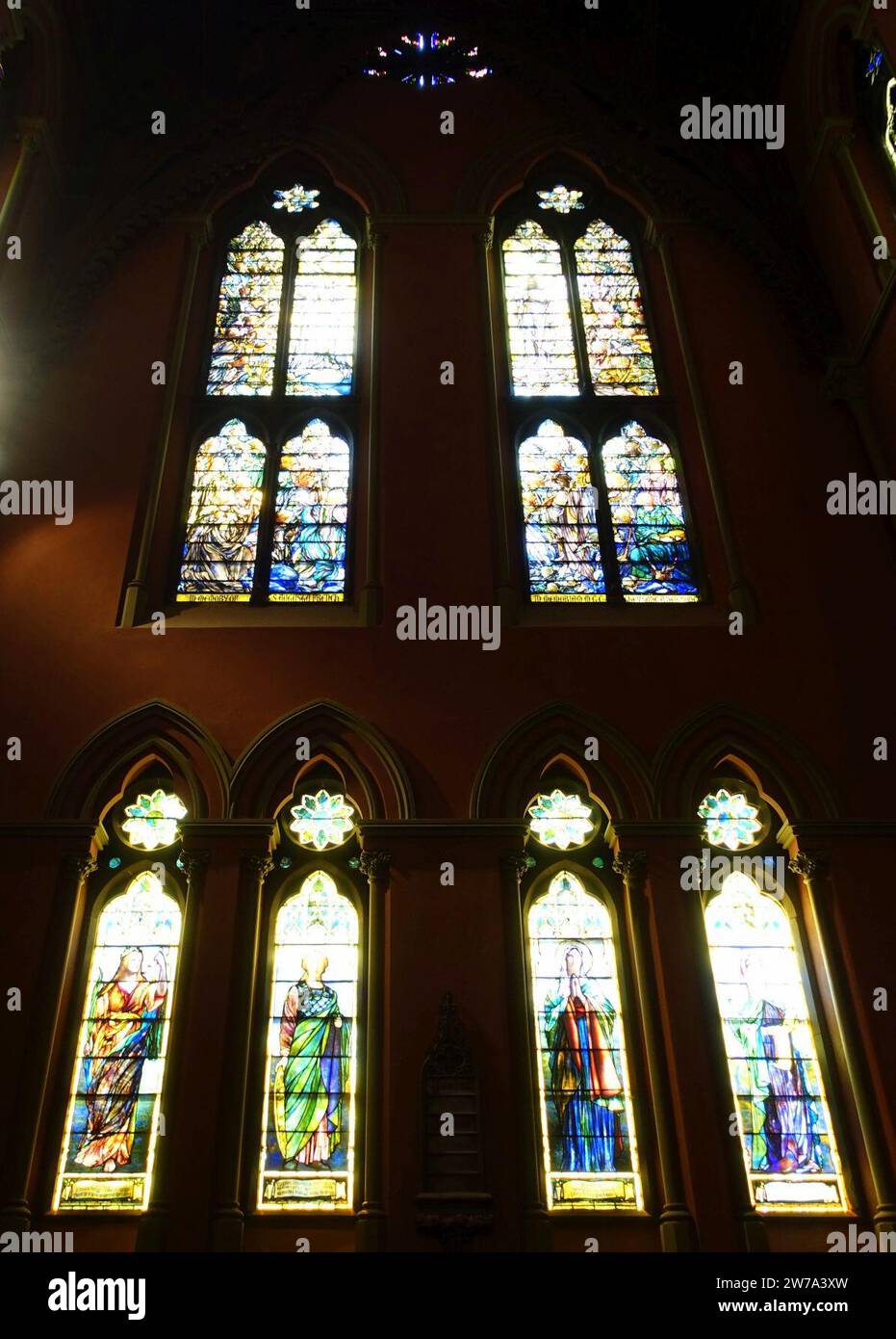 Windows Church of the Covenant (Boston Stock Photo Alamy