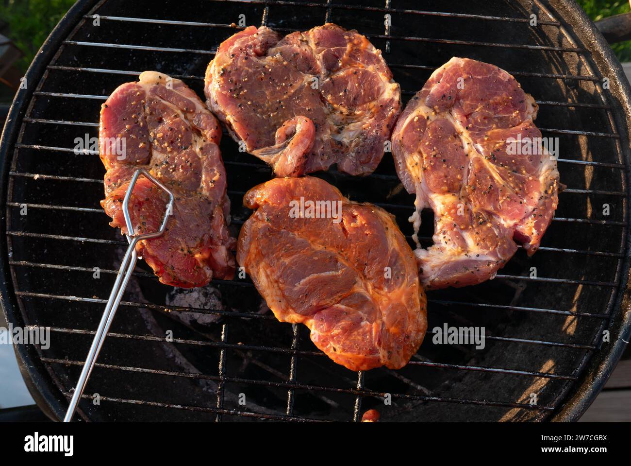 15.09.2018, Poland, Wrzesnia, Wielkopolska - Symbol photo meat and barbecue. 00A180915D272CAROEX.JPG [MODEL RELEASE: NOT APPLICABLE, PROPERTY RELEASE: Stock Photo
