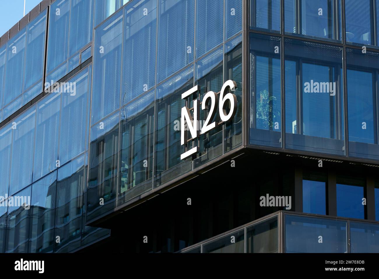 21.09.2023, Germany, Berlin, Berlin - Head office of Neobank N26 in Berlin-Mitte. 00R230921D007CARO.JPG [MODEL RELEASE: NOT APPLICABLE, PROPERTY RELEA Stock Photo