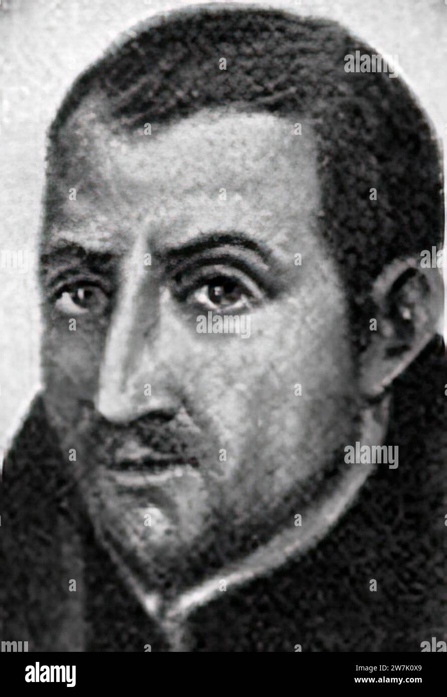 The C16th English Jesuit Henry Walpole.  Born at Anmer in Norfolk in 1558 and executed in 1595. His ghost is said to haunt Anmer Hall. Stock Photo