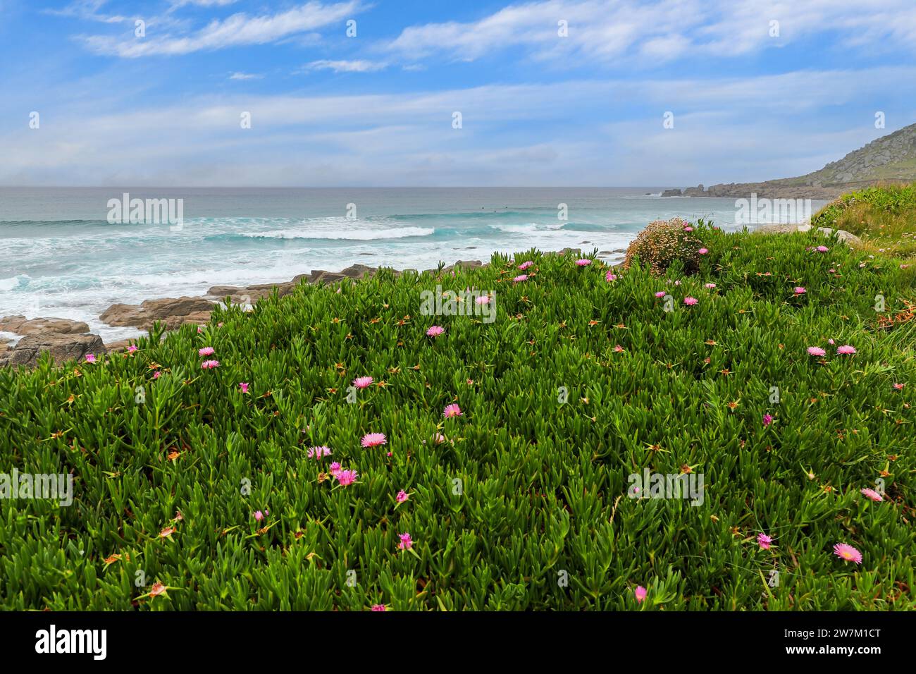 Gwynver Beach or Gwenver Beach, Cornwall, South West England, UK Stock Photo