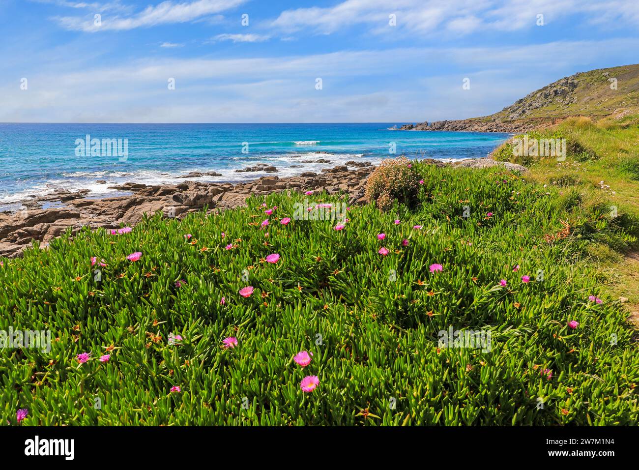 Gwynver Beach or Gwenver Beach, Cornwall, South West England, UK Stock Photo