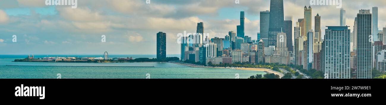 Aerial view of chicago hi-res stock photography and images - Alamy