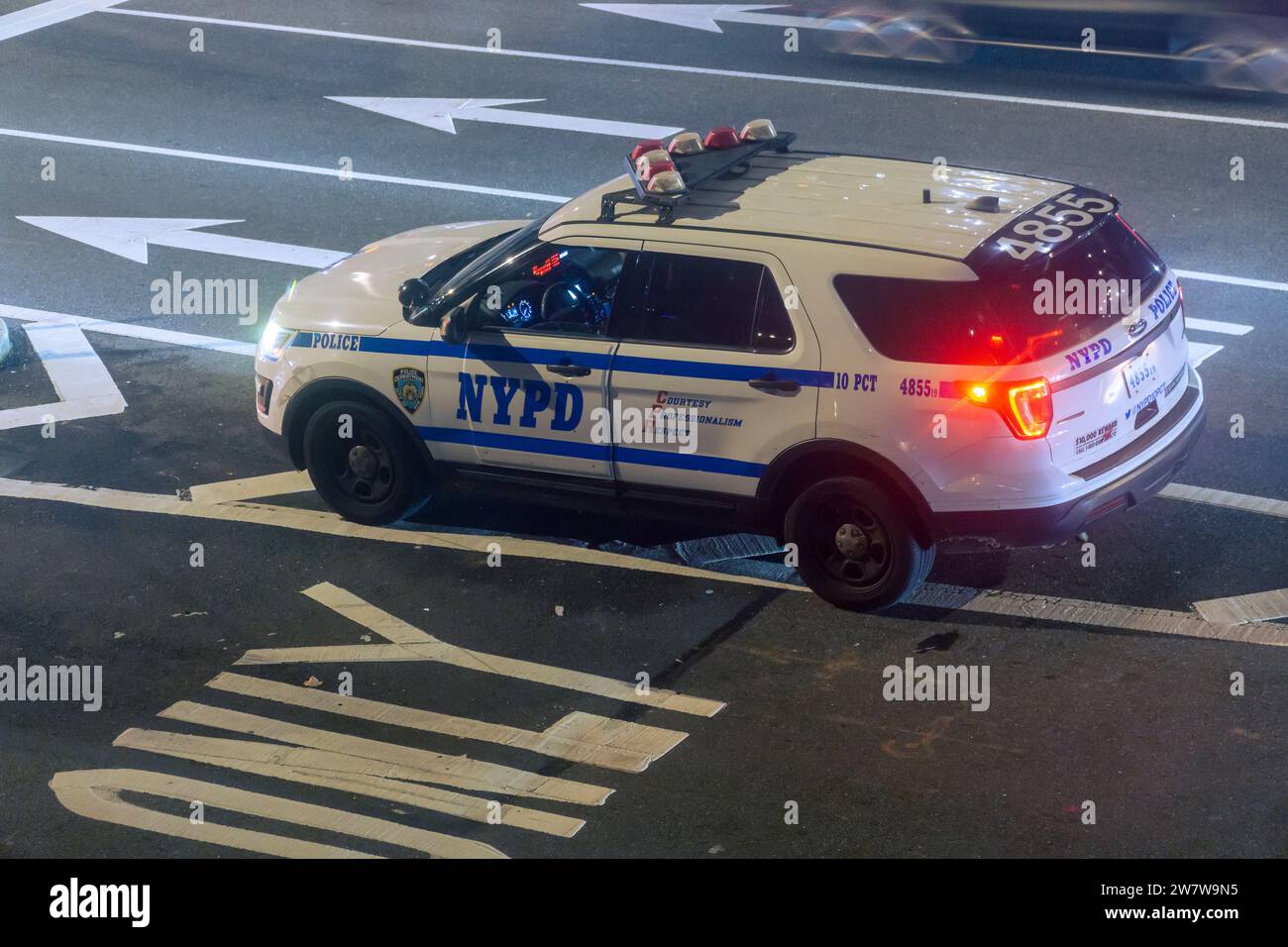 NYPD Vehicle Parked In The Chelsea Neighborhood Of New York On Monday ...