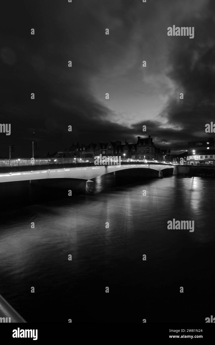 Inverness river and great glen Black and White Stock Photos & Images