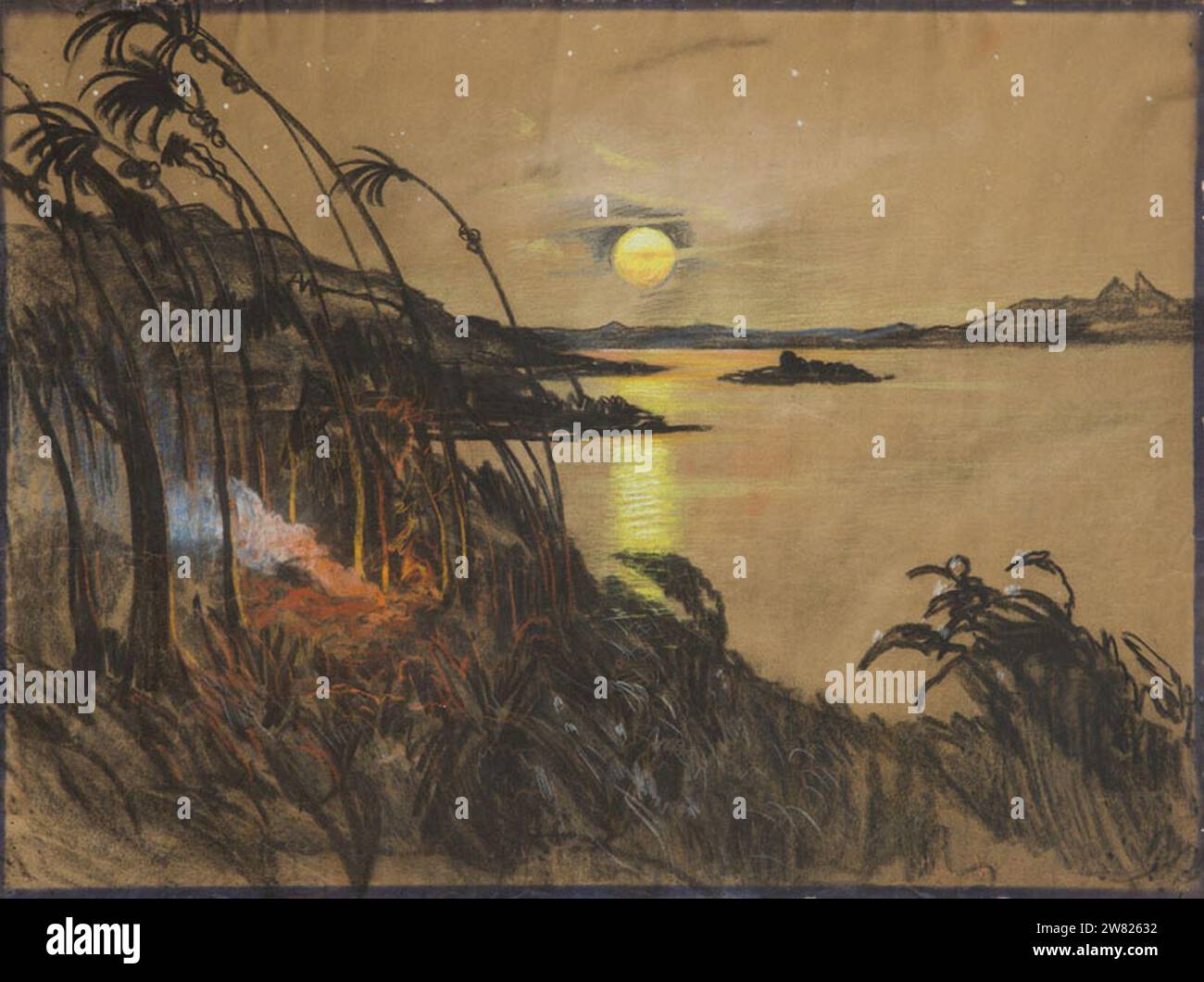 Witkacy - Pejzaż australijski. Stock Photo