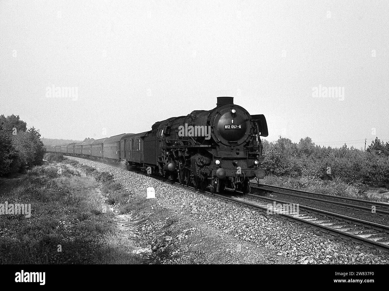 One week in October 1970 in West Germany Photographing Steam Locomotives Stock Photo