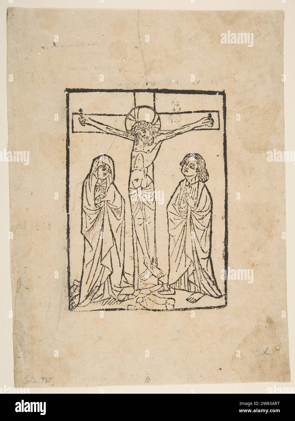 Christ on the Cross, with the Virgin and Saint John 1931 by Anonymous ...