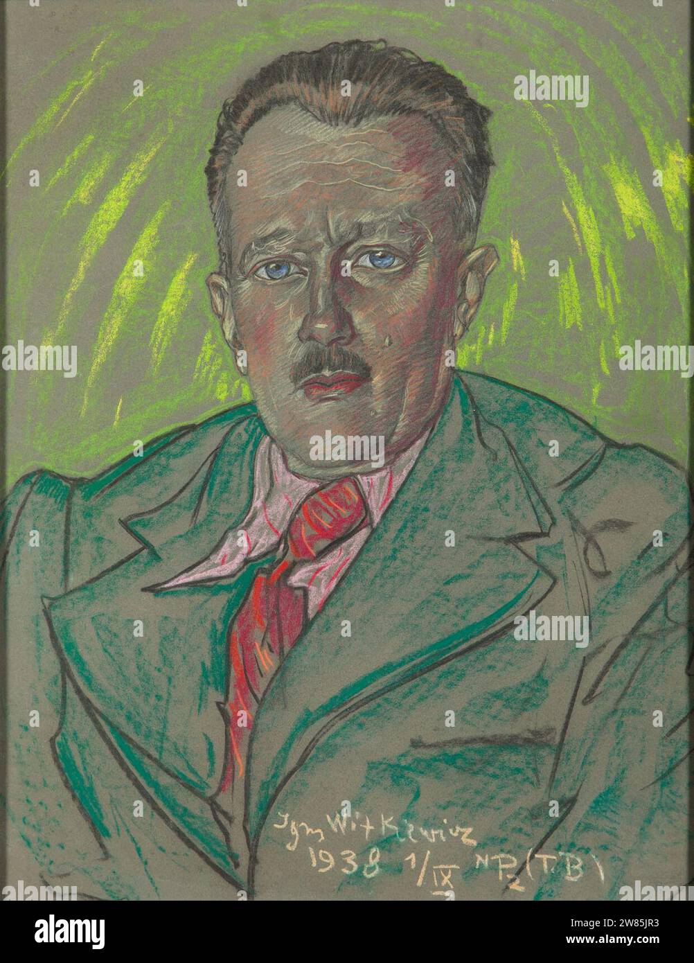 Witkacy - Portret męski - 1938. Stock Photo