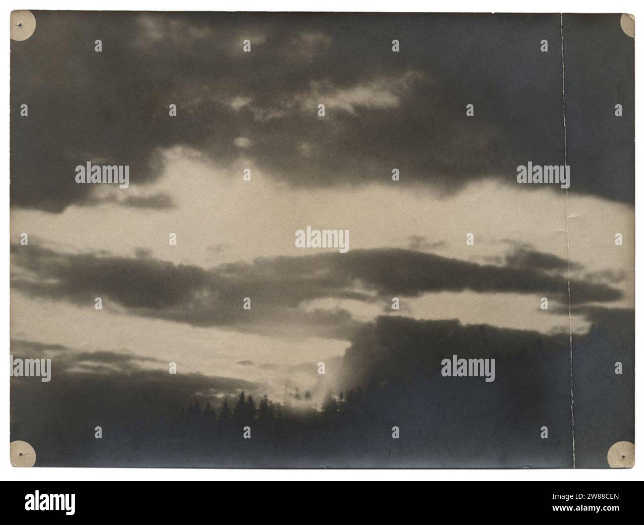 Witkacy - Zachód słońca, ok. 1900. Stock Photo