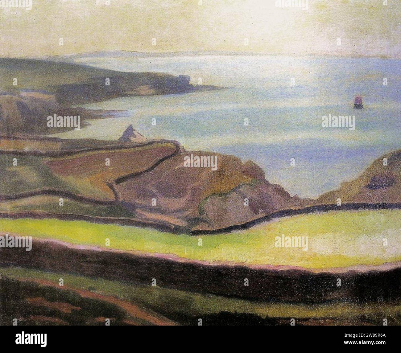 Witkacy-Pejzaż morski - Bretania 1. Stock Photo