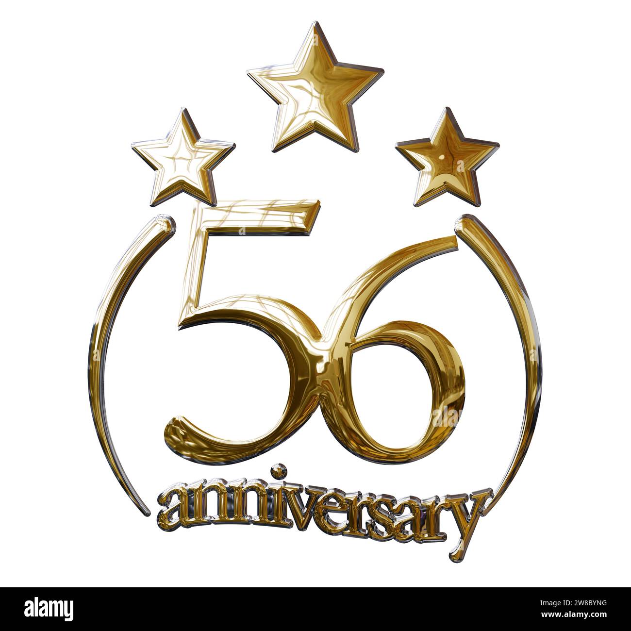 56 years anniversary gold stock photo alamy