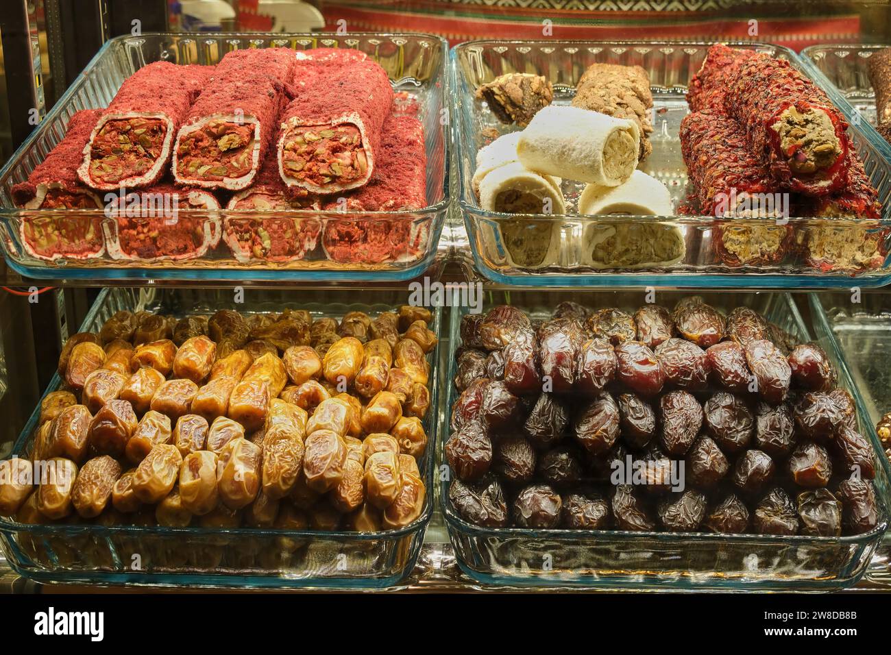 Dates and sweets shop in Souk Madinat Jumeirah, Dubai, United Arab