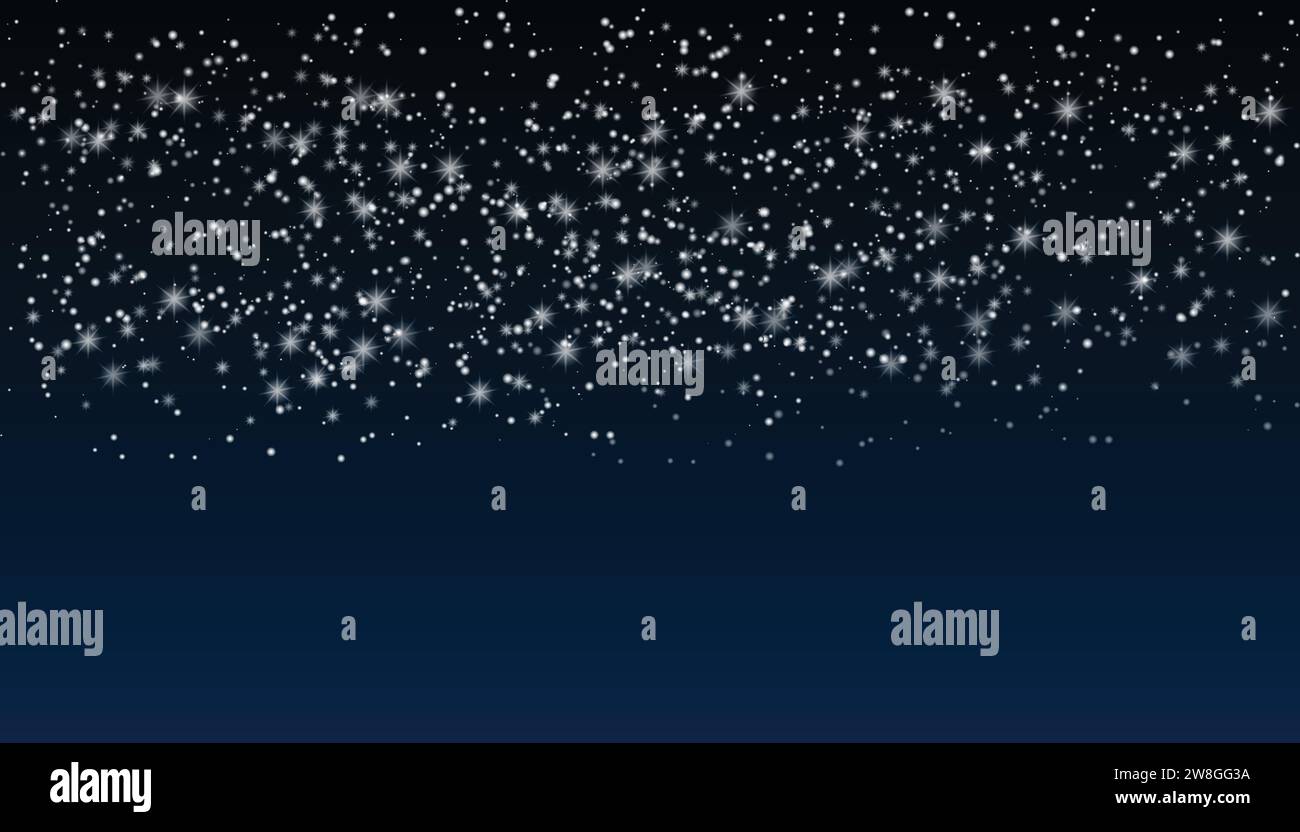 vector dust on a transparent background. White sparkling lights Stock Vector