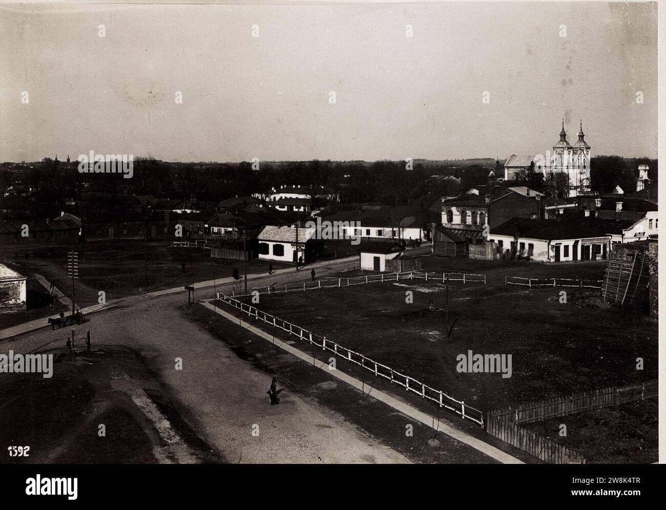 Wladimir-Wolynskij, Panorama. (4-IV.1918.) Stock Photo